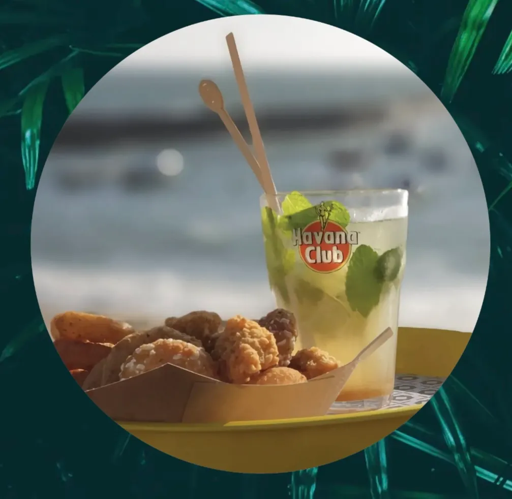 Tapas frits et mojito Havana Club