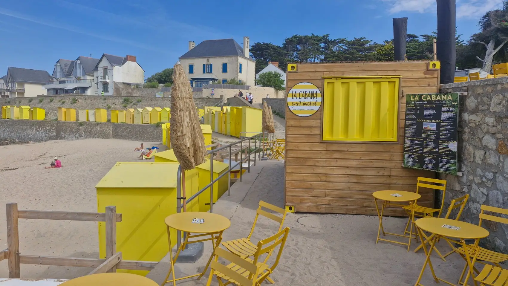 La terrasse de La Cabana les pieds dans le sable
